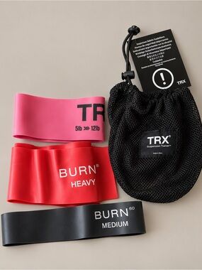 TRX + BURN 60 Resistance Bands Set with TRX Storage Bag